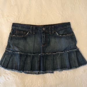 LUX Denim Pleated Skirt